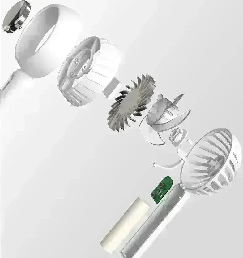 Mini Handheld Mute Fan Semiconductor Refrigeration Cooling Portable Air Conditioner Battery USB Rechargeable Fan Outdoor - EX-STOCK CANADA