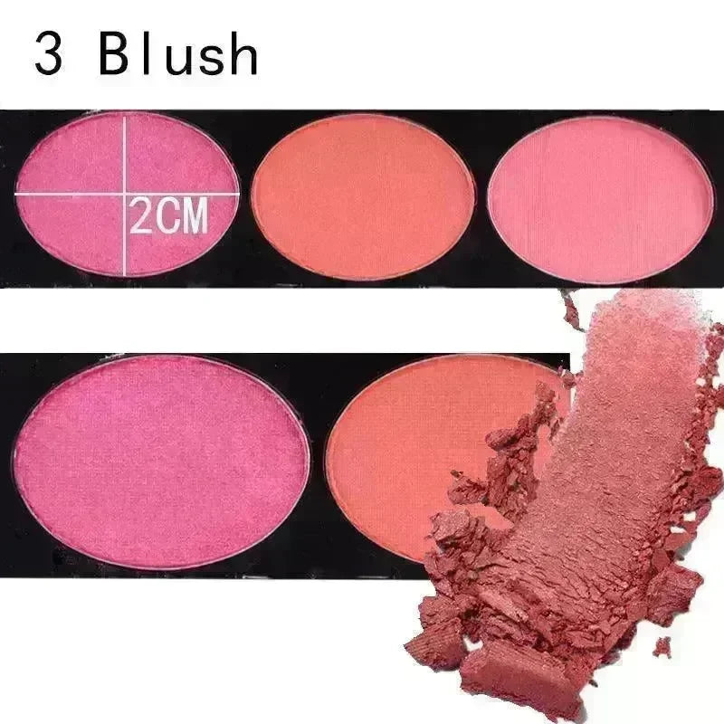 MISS ROSE 144 color 3 color 3 Color Eyeshadow blush eyebrow makeup kit - EX-STOCK CANADA