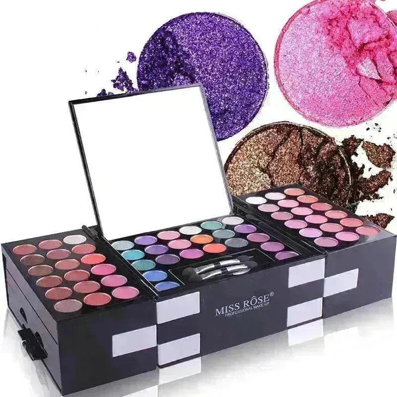 MISS ROSE 144 color 3 color 3 Color Eyeshadow blush eyebrow makeup kit - EX-STOCK CANADA