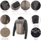 Gilet in pelle con cappuccio e teschio da uomo Milwaukee Leather | Gilet moto 2-in-1 