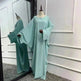 Modest Plain Solid Color Abaya Dress for Arab Middle East Dubai Turkey Women. - EX-STOCK CANADA