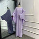 Modest Plain Solid Color Abaya Dress for Arab Middle East Dubai Turkey Women. - EX-STOCK CANADA