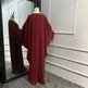 Modest Plain Solid Color Abaya Dress for Arab Middle East Dubai Turkey Women. - EX-STOCK CANADA