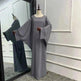 Modest Plain Solid Color Abaya Dress for Arab Middle East Dubai Turkey Women. - EX-STOCK CANADA