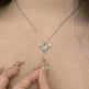 Moving Cupid Heart Angel Wings Tassel Necklace With Crystal Clavicle Chain Women Jewelry Gift Valentine's Day - EX-STOCK CANADA