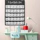 Mubarak Eid Ramadan Fabric Wall Calendar - EX-STOCK CANADA