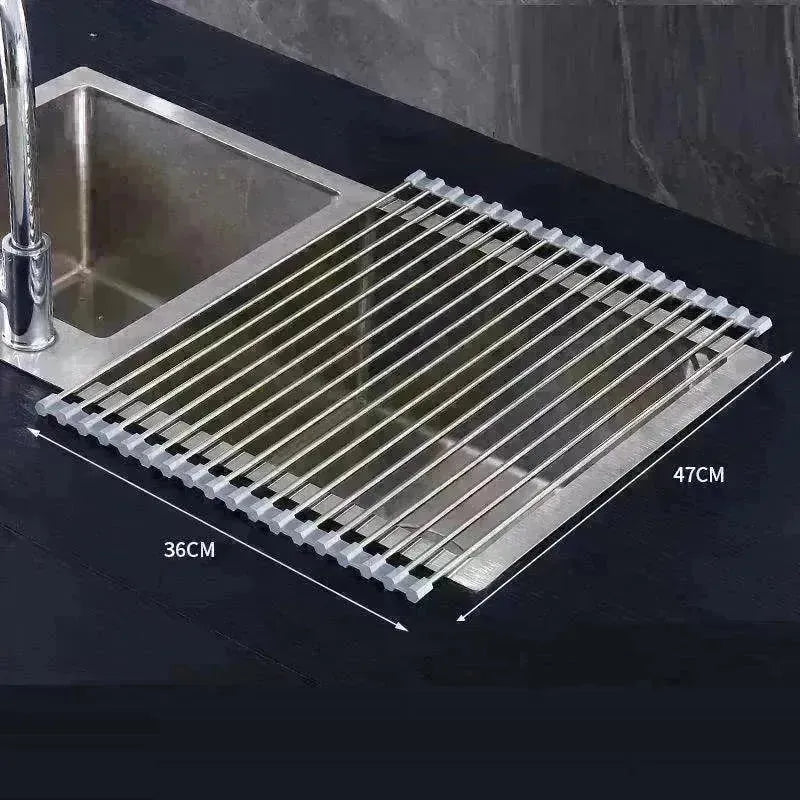 Multifunctional Household Pot Mat Kitchen Cookware Storage Drainage Rack - EX-STOCK CANADA