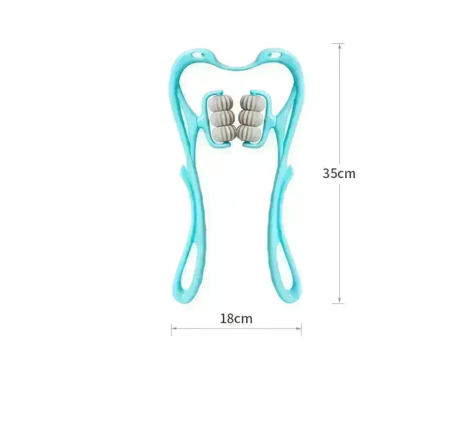 Multifunctional Manual Six-wheel Neck Massager Massage Relieve Roller Massage Tool - EX-STOCK CANADA