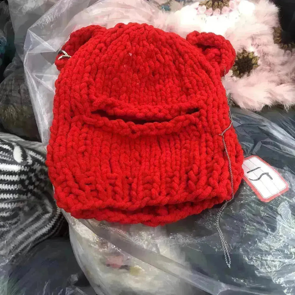 New Bear Ears Knitted Hat - EX-STOCK CANADA