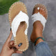 New Canvas Flip Flops Summer Thong Sandals Comfortable Fashion Flat Shoes For Women - EX-STOCK CANADA