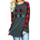 New Color Matching Women's Long-sleeved Valentine's Day Print Series Women's Top - EX-STOCK CANADA
