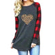 New Color Matching Women's Long-sleeved Valentine's Day Print Series Women's Top - EX-STOCK CANADA