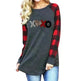 New Color Matching Women's Long-sleeved Valentine's Day Print Series Women's Top - EX-STOCK CANADA
