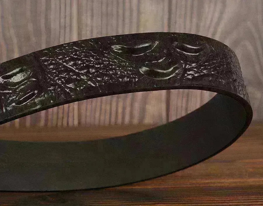 New Fashion Luxury Leather Design Male Dermis Leather Belt - EX-STOCK CANADA