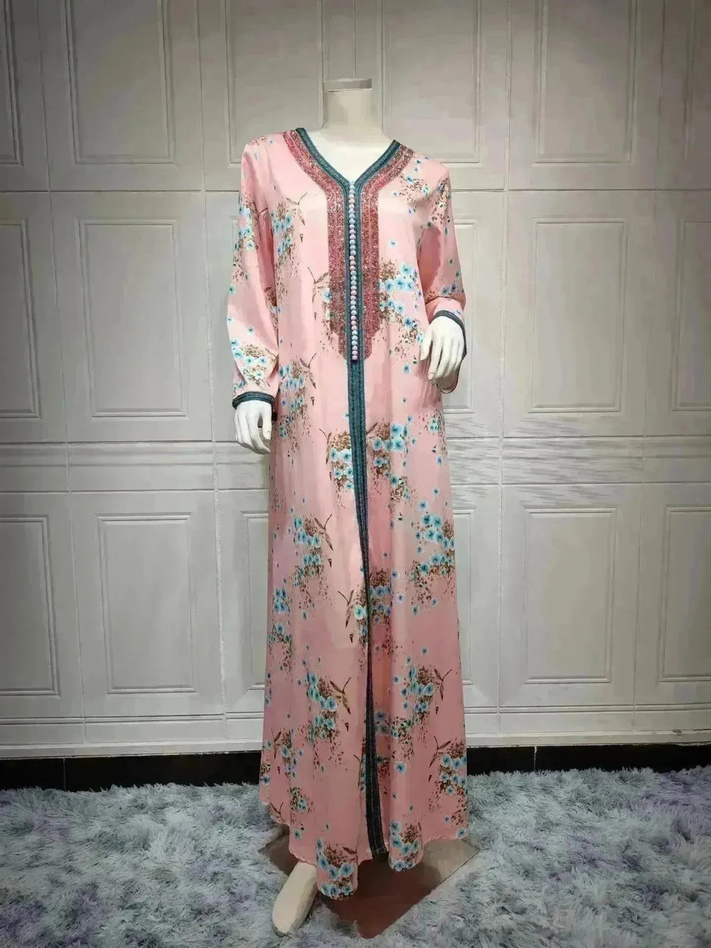 New Hot Diamond Arab Print Dress - EX-STOCK CANADA