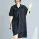 New Irregular Loose And Thin Literary Shirt Dress Women - EX-STOCK CANADA