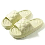 New Rhombus Home Slippers Summer Non-slip Floor Bathroom Slipper Lightweight Simple House Shoes For Women Men - EX-STOCK CANADA