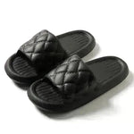 New Rhombus Home Slippers Summer Non-slip Floor Bathroom Slipper Lightweight Simple House Shoes For Women Men - EX-STOCK CANADA