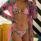 New Swimsuit Women's Printed Mesh Three-piece Blouse - EX-STOCK CANADA