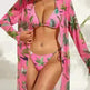 New Swimsuit Women's Printed Mesh Three-piece Blouse - EX-STOCK CANADA