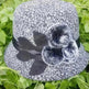New women's woolen French plain weave flowers basin hat - EX-STOCK CANADA