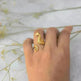 Ocean 18K Gold Stainless Steel Seahorse Opening Ring for Women - EX-STOCK CANADA