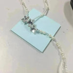 Ocean Style Pearl Elastic Anklet - EX-STOCK CANADA