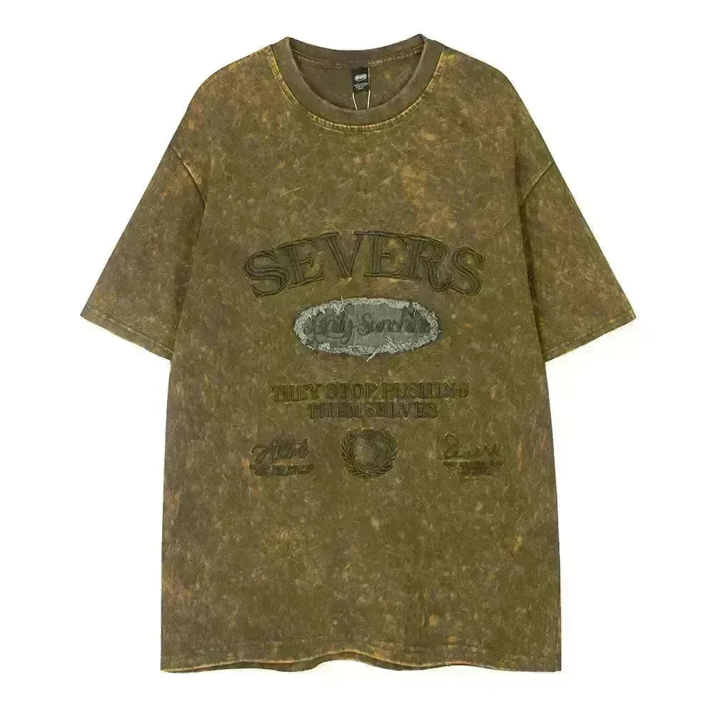 Old Washed Short Sleeve Men's Punk - EX-STOCK CANADA