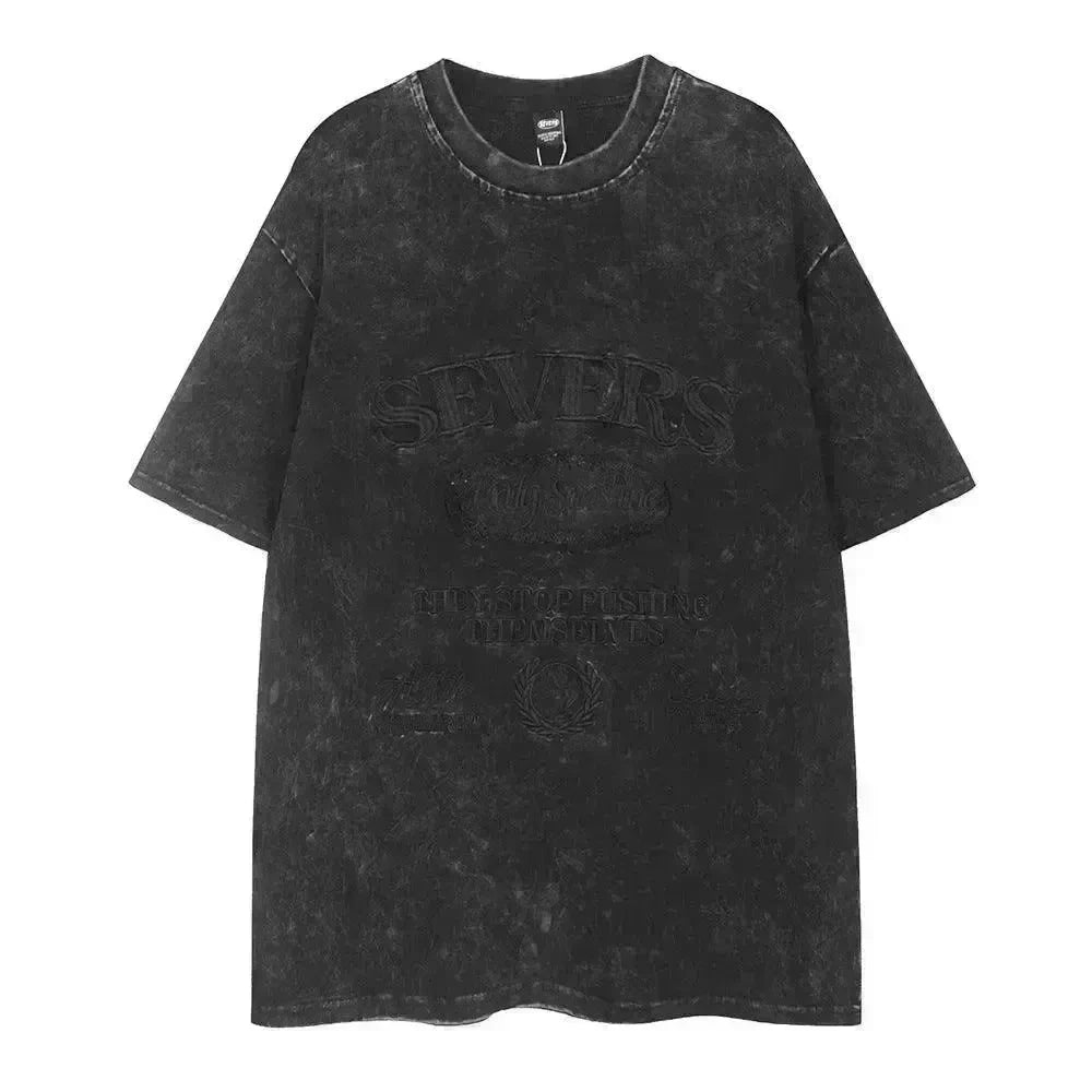 Old Washed Short Sleeve Men's Punk - EX-STOCK CANADA