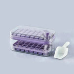 One-button Press Type Ice Mold Box Plastics Ice Cube Maker Ice Tray Mold With Storage Box With Lid Bar Kitchen Accessories - EX-STOCK CANADA