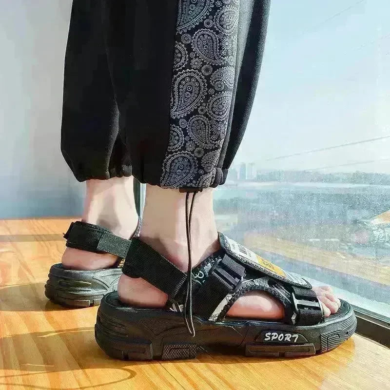 Outer Wear Sandals Men's Vietnamese Thick-soled Anti-slip Beach Shoes - EX-STOCK CANADA