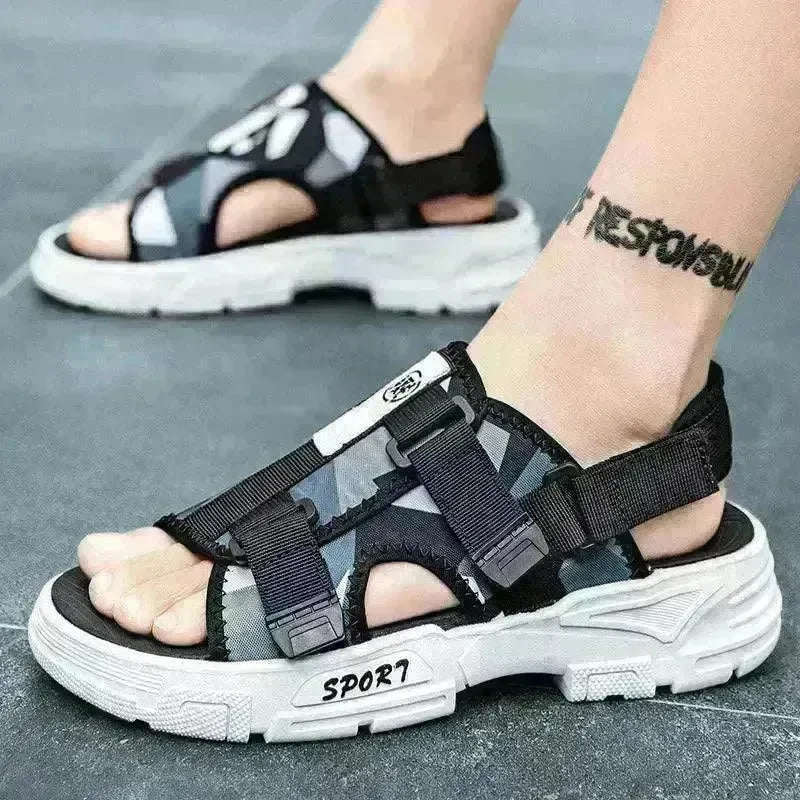 Outer Wear Sandals Men's Vietnamese Thick-soled Anti-slip Beach Shoes - EX-STOCK CANADA