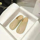 Outer Wear Split Toe Sheepskin Closed Toe Half Leathers Slippers for Women - EX-STOCK CANADA
