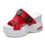 Outer Wear Thick-soled Comfortable Indoor White Non-slip Beach All-match Casual Red Slippers - EX-STOCK CANADA