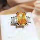 Overturn Stone Inlay Powder Rhinestone Ring - EX-STOCK CANADA