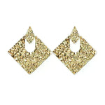 Personality Geometry Rhombus Irregular Alloy Earrings - EX-STOCK CANADA