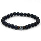 Personality Men's Black Volcanic Stone Bracelet - EX-STOCK CANADA