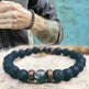 Personality Men's Black Volcanic Stone Bracelet - EX-STOCK CANADA