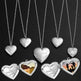 Personalized Heart-shaped Photo Frame Pendant Necklace - EX-STOCK CANADA