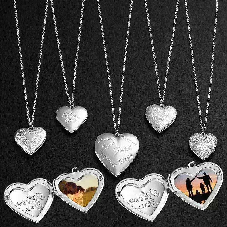 Personalized Heart-shaped Photo Frame Pendant Necklace - EX-STOCK CANADA