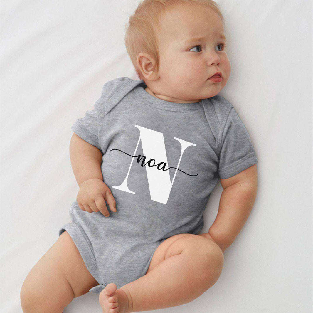 Personalized Newborn Baby Bodysuit Custom Clothing - EX-STOCK CANADA