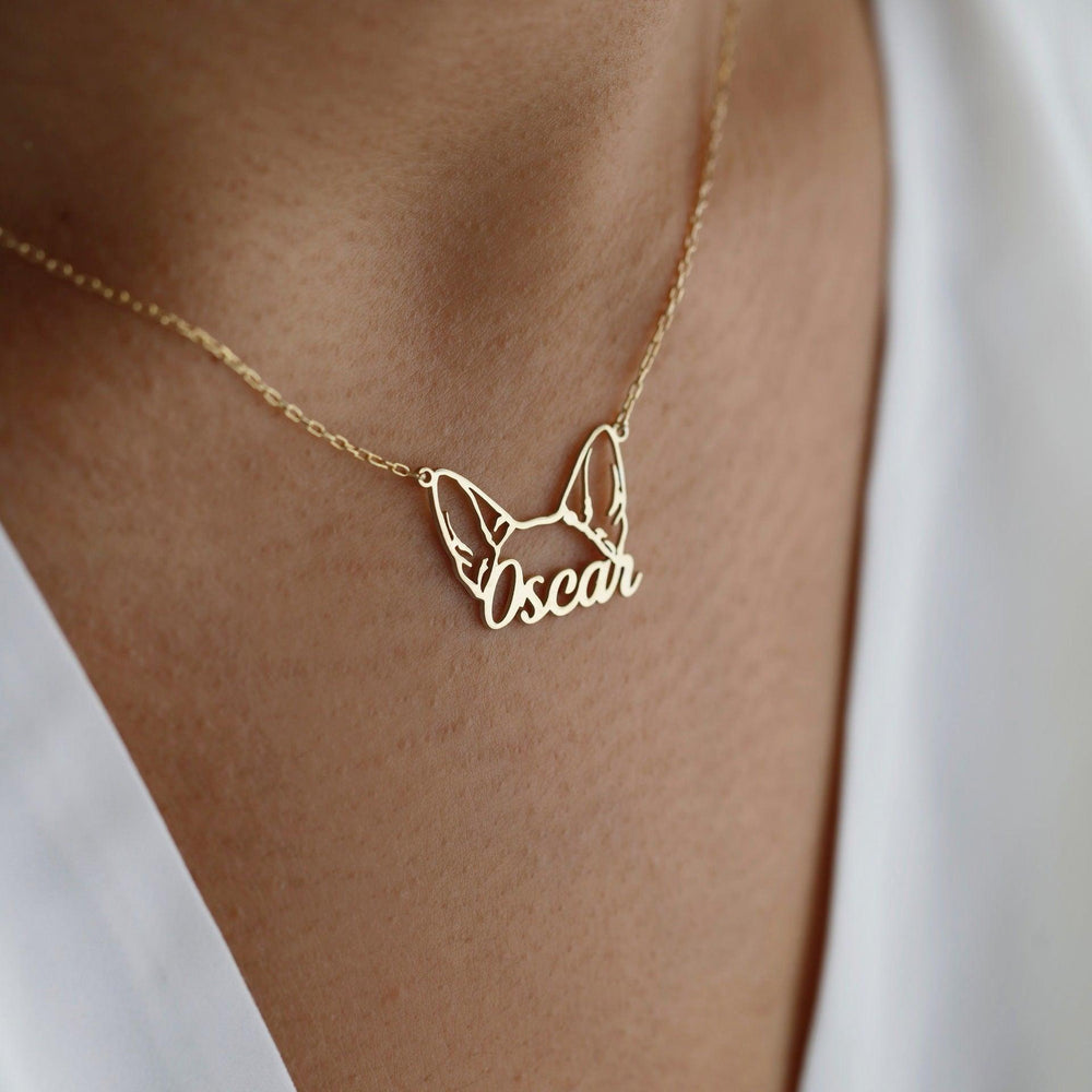 Personalized Stainless Steel DIY Cat And Dog Pet Name Necklace - EX-STOCK CANADA