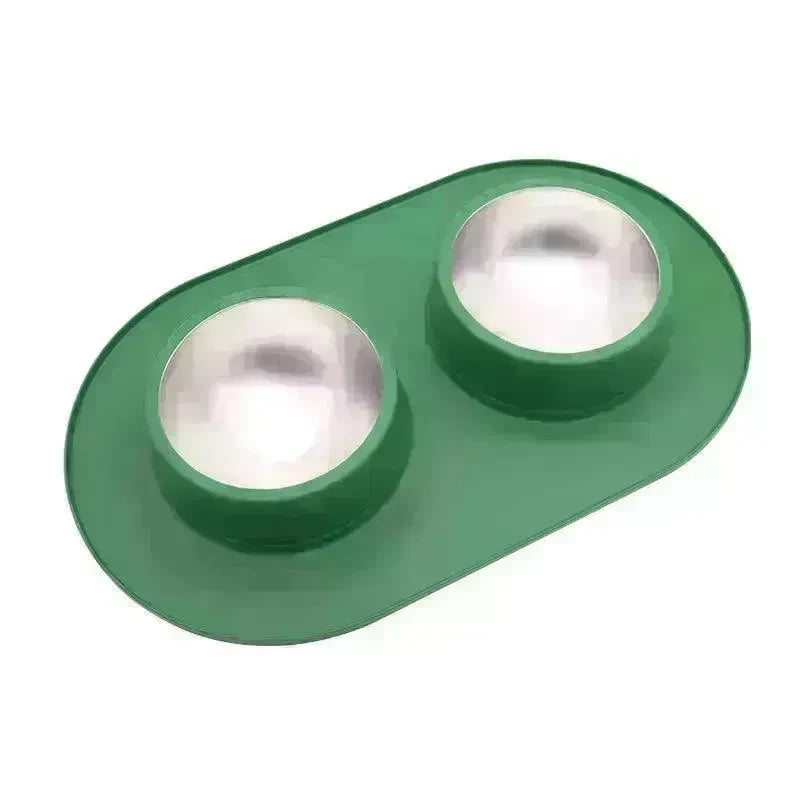 Pet Anti-skid Anti-splash Silicone Stainless Steel Bowl For Pet - EX-STOCK CANADA