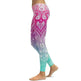 Pink+Turquoise Mandala Weave Yoga/Workout Leggings - EX-STOCK CANADA