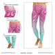 Pink+Turquoise Mandala Weave Yoga/Workout Leggings - EX-STOCK CANADA