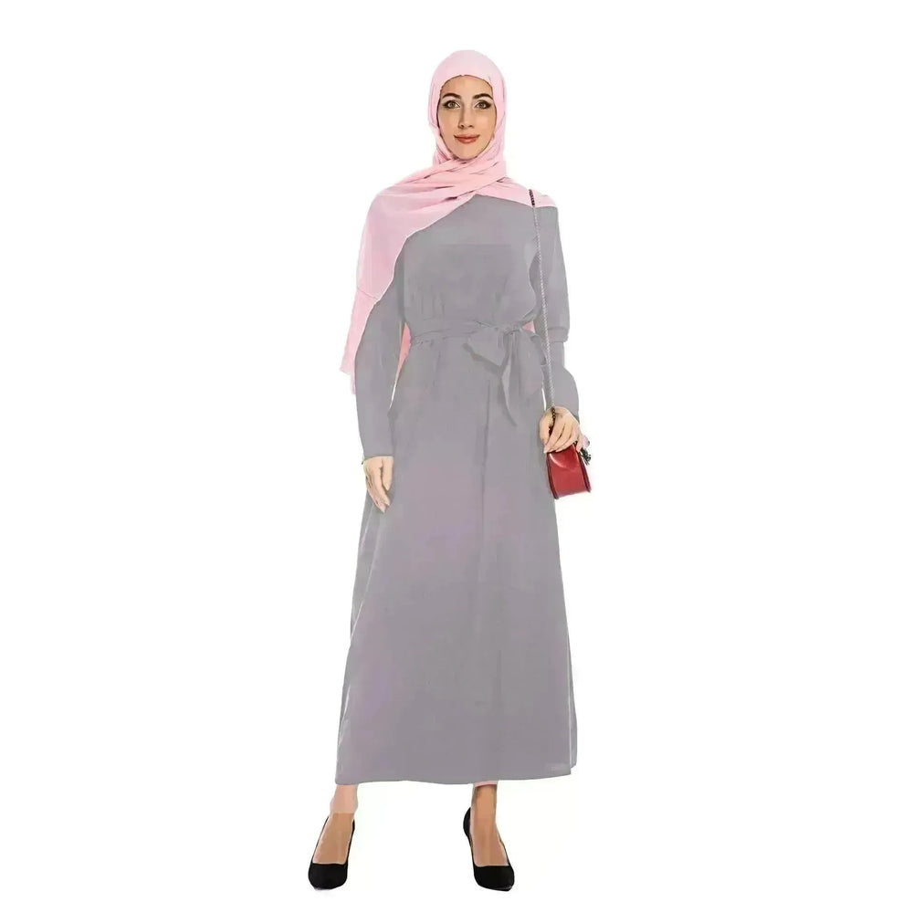 Plain Color Simple Saudi Arabian Arab Dress - EX-STOCK CANADA