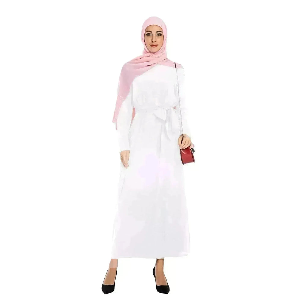 Plain Color Simple Saudi Arabian Arab Dress - EX-STOCK CANADA