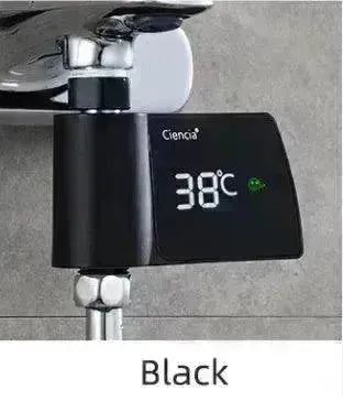 Plastic Visual Shower Faucet No Power Consumption Water Thermometer Bath - EX-STOCK CANADA