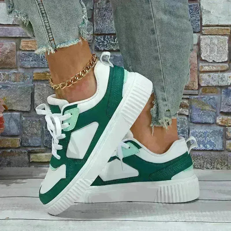 Platform Fashion Lace-up Casual Sneaker Soft Bottom Comfortable - EX-STOCK CANADA