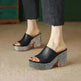 Platform Sandals High Heel Chunky Heel Sandals - EX-STOCK CANADA